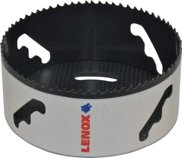 Lenox - 4-5/8" Diam, 1-1/2" Cutting Depth, Hole Saw - Bi-Metal Saw, Toothed Edge - Benchmark Tooling