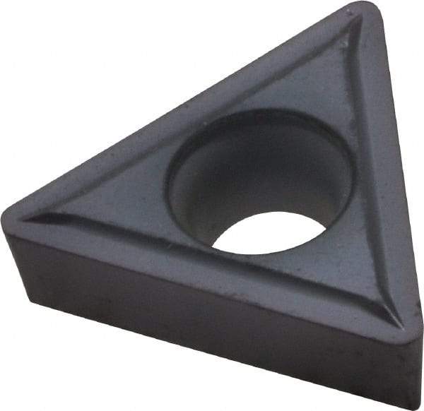 Kennametal - TCMT32.52 LF Grade KC5010 Carbide Turning Insert - TiAlN Finish, 60° Triangle, 3/8" Inscr Circle, 5/32" Thick, 1/32" Corner Radius - Benchmark Tooling
