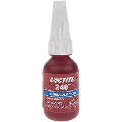 Loctite - 10 mL Bottle, Blue, Medium Strength Liquid Threadlocker - Series 246 - Benchmark Tooling