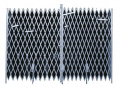Illinois Engineered Products - 6' High x 12' Wide Bi-Parting Folding Gates - Steel - Benchmark Tooling