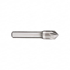 SGS - 1" Head Diam, 1/2" Shank Diam, 6 Flute 82° Solid Carbide Countersink - Benchmark Tooling