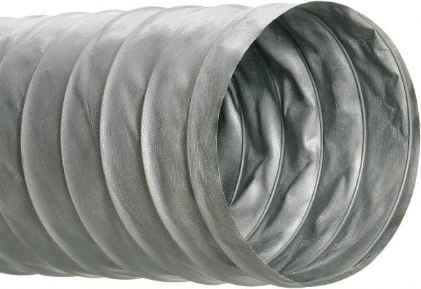 Hi-Tech Duravent - 8" ID, 25' Long, PVC Blower & Duct Hose - Gray, 4.2" Bend Radius, 0.15 In/Hg, 0.85 Max psi, 0 to 250°F, Flame Retarding - Benchmark Tooling