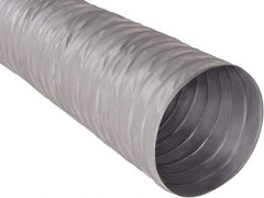 Hi-Tech Duravent - 8" ID, 25' Long, Fiberglass Blower & Duct Hose - Gray, 3-1/2" Bend Radius, 0.15 In/Hg, 0.85 Max psi, -20 to 250°F - Benchmark Tooling