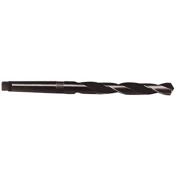 Interstate - 12.9mm, 1MT 118° Point High Speed Steel Taper Shank Drill Bit - Benchmark Tooling