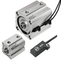 Norgren - 2" Stroke x 1-1/4" Bore Double Acting Air Cylinder - 1/8 Port, 5/16-24 Rod Thread, 145 Max psi, 23 to 176°F - Benchmark Tooling