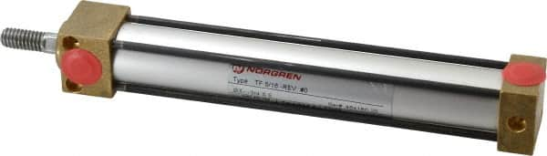 Norgren - 5" Stroke x 3/4" Bore Single Acting Air Cylinder - 1/8 Port, 5/16-18 Rod Thread, 150 Max psi, -20 to 200°F - Benchmark Tooling