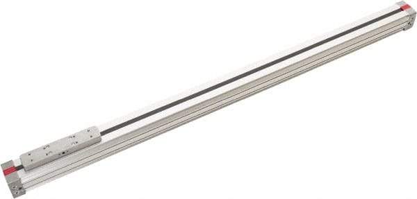 Norgren - 2" Bore x 48" Stroke Standard Rodless Air Cylinder - 116 Max psi, -22 to 176°F, 3/8" NPTF Port - Benchmark Tooling