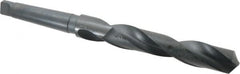 Interstate - 1-15/32", 4MT 118° Point High Speed Steel Taper Shank Drill Bit - Oxide Finish, 7-5/8" Flute Length, 13-1/2" OAL, Spiral Flute - Benchmark Tooling