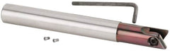 Kennametal - 1" Cut Diam, Indexable Square Shoulder End Mill - Benchmark Tooling
