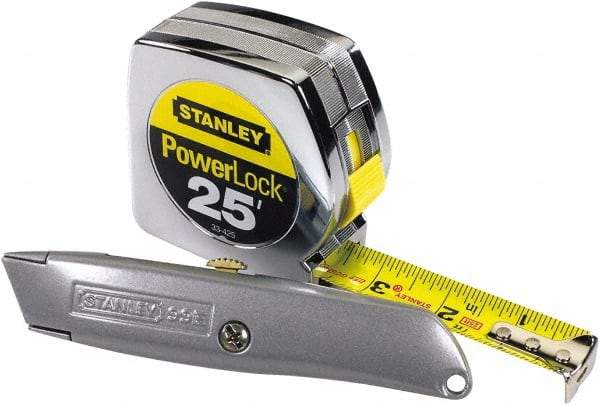 Stanley - 25' x 1" Tape Measure - 1/16" Graduation - Benchmark Tooling