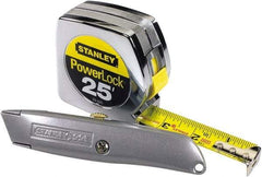 Stanley - 25' x 1" Tape Measure - 1/16" Graduation - Benchmark Tooling