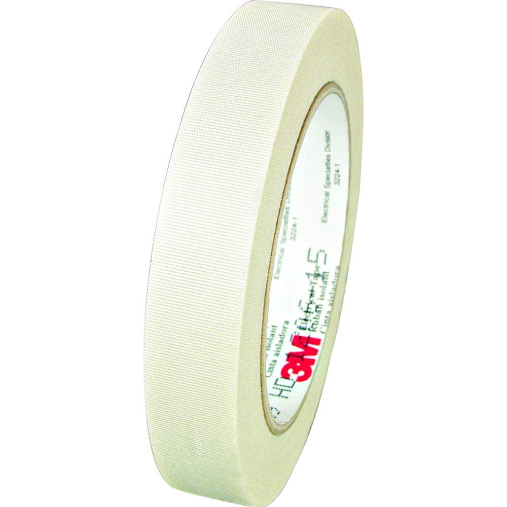 3M - 1" x 110' x 7 mil White Glass Cloth Electrical Tape - Benchmark Tooling