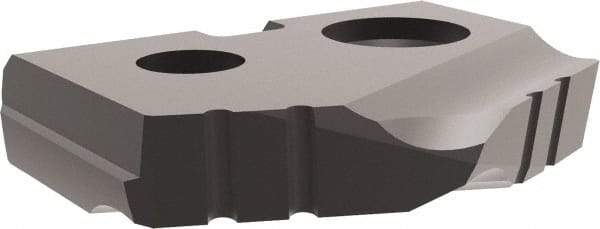 Allied Machine and Engineering - 7/16" Diam x 3/32" Thick, Seat Code Z, 132° Included Angle Spade Drill Insert - Diamond Coated, Carbide, Series T-A - Benchmark Tooling