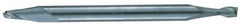 RobbJack - 11/64", 7/16" LOC, 3/16" Shank Diam, 2-1/2" OAL, 2 Flute, Solid Carbide Square End Mill - Double End, Uncoated, Spiral Flute, 30° Helix, Centercutting, Right Hand Cut, Right Hand Flute, Series T6-202 - Benchmark Tooling
