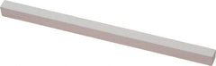 Norton - 900 Grit Aluminum Oxide Square Polishing Stone - Super Fine Grade, 1/4" Wide x 6" Long x 1/4" Thick - Benchmark Tooling