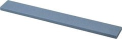 Norton - 80 Grit Aluminum Oxide Rectangular Polishing Stone - Medium Grade, 1" Wide x 8" Long x 1/4" Thick - Benchmark Tooling