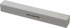Norton - 100 Grit Aluminum Oxide Square Polishing Stone - Fine Grade, 1" Wide x 8" Long x 1" Thick - Benchmark Tooling
