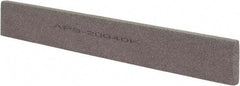 Norton - 120 Grit Aluminum Oxide Rectangular Polishing Stone - Fine Grade, 1" Wide x 8" Long x 1/4" Thick - Benchmark Tooling
