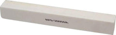 Norton - 120 Grit Aluminum Oxide Square Polishing Stone - Fine Grade, 1" Wide x 8" Long x 1" Thick - Benchmark Tooling