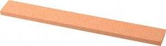 Norton - 150 Grit Aluminum Oxide Rectangular Polishing Stone - Very Fine Grade, 1" Wide x 8" Long x 1/4" Thick - Benchmark Tooling