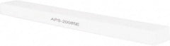 Norton - 180 Grit Aluminum Oxide Rectangular Polishing Stone - Very Fine Grade, 1" Wide x 8" Long x 1/2" Thick - Benchmark Tooling