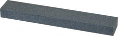 Made in USA - 120 Grit Aluminum Oxide Rectangular Polishing Stone - Fine Grade, 1" Wide x 6" Long x 1/2" Thick - Benchmark Tooling
