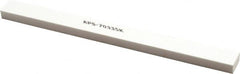 Made in USA - 320 Grit Aluminum Oxide Rectangular Polishing Stone - Extra Fine Grade, 1/2" Wide x 6" Long x 1/4" Thick - Benchmark Tooling