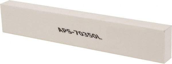 Made in USA - 320 Grit Aluminum Oxide Rectangular Polishing Stone - Extra Fine Grade, 1" Wide x 6" Long x 1/2" Thick - Benchmark Tooling