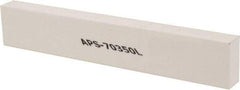 Made in USA - 320 Grit Aluminum Oxide Rectangular Polishing Stone - Extra Fine Grade, 1" Wide x 6" Long x 1/2" Thick - Benchmark Tooling