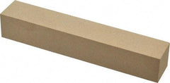 Made in USA - 400 Grit Aluminum Oxide Square Polishing Stone - Super Fine Grade, 1" Wide x 6" Long x 1" Thick - Benchmark Tooling
