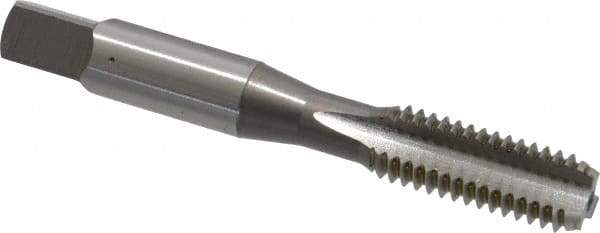 OSG - 3/8-16 UNC 2B 3 Flute Bright Finish High Speed Steel Straight Flute Standard Hand Tap - Bottoming, Right Hand Thread, 2-15/16" OAL, 1-1/4" Thread Length, H5 Limit, Oversize - Exact Industrial Supply