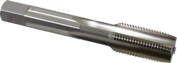 OSG - M16x1.50 Metric Fine 4 Flute Bright Finish High Speed Steel Straight Flute Standard Hand Tap - Plug, Right Hand Thread, 3-13/16" OAL, 1-13/16" Thread Length, D6 Limit, Oversize - Exact Industrial Supply