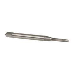 OSG - M2x0.40 Metric Coarse 6H 3 Flute Bright Finish High Speed Steel Straight Flute Standard Hand Tap - Plug, Right Hand Thread, 1-3/4" OAL, 7/16" Thread Length, D3 Limit, Oversize - Exact Industrial Supply