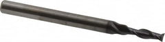 OSG - 3/32", 5/16" LOC, 1/8" Shank Diam, 1-1/2" OAL, 2 Flute, Solid Carbide Square End Mill - Single End, TiAlN Finish, Spiral Flute, 35° Helix, Centercutting, Right Hand Cut, Right Hand Flute, Series HP421 - Benchmark Tooling