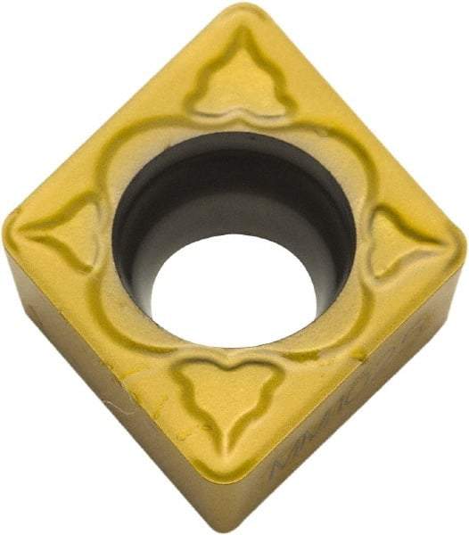 Parlec - CDCD050700 Polycrystalline Diamond (PCD) Boring Insert - Uncoated, 80° Diamond, 15° Relief Angle, 0.156" Inscr Circle, 0.04" Thick, 0.007" Corner Radius - Benchmark Tooling