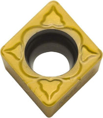 Parlec - CDCD050700 Polycrystalline Diamond (PCD) Boring Insert - Uncoated, 80° Diamond, 15° Relief Angle, 0.156" Inscr Circle, 0.04" Thick, 0.007" Corner Radius - Benchmark Tooling