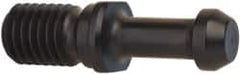 Parlec - C Style, CAT40 Taper, 5/8-11 Thread, 60° Angle Radius, Standard Retention Knob - 2.31" OAL, 0.589" Knob Diam, 0.13" Flange Thickness, 1.268" from Knob to Flange, 0.635" Pilot Diam - Exact Industrial Supply