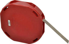 Starrett - 0.002 Inch Thick x 7.62 m Long x 1/2 Inch Wide, Feeler Stock Roll - Tempered Steel - Benchmark Tooling