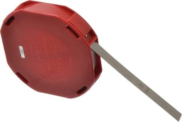 Starrett - 0.011 Inch Thick x 7.62 m Long x 1/2 Inch Wide, Feeler Stock Roll - Tempered Steel - Benchmark Tooling