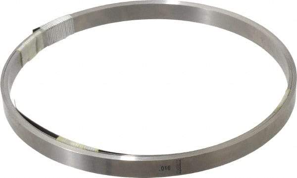 Starrett - 0.016 Inch Thick x 7.62 m Long x 1/2 Inch Wide, Feeler Stock Roll - Tempered Steel - Benchmark Tooling