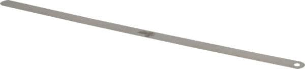 Starrett - 0.0025 Inch Thick x 1/2 Inch Wide x 12 Inch Leaf Length, Parallel Feeler Gage - Tempered Steel - Benchmark Tooling