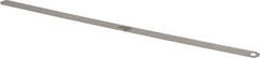 Starrett - 0.0025 Inch Thick x 1/2 Inch Wide x 12 Inch Leaf Length, Parallel Feeler Gage - Tempered Steel - Benchmark Tooling