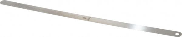 Starrett - 0.003 Inch Thick x 1/2 Inch Wide x 12 Inch Leaf Length, Parallel Feeler Gage - Tempered Steel - Benchmark Tooling