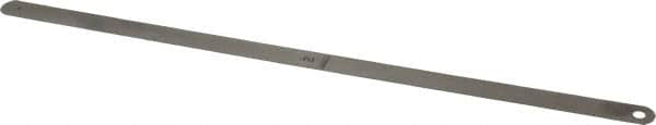 Starrett - 0.013 Inch Thick x 1/2 Inch Wide x 12 Inch Leaf Length, Parallel Feeler Gage - Tempered Steel - Benchmark Tooling