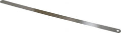 Starrett - 0.022 Inch Thick x 1/2 Inch Wide x 12 Inch Leaf Length, Parallel Feeler Gage - Tempered Steel - Benchmark Tooling