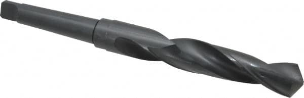 Taper Shank Drill Bit: 1.2205″ Dia, 3MT, 118 °, High Speed Steel Oxide Finish, 7.0866″ Flute Length, 11.8504″ OAL, Standard Point, Spiral Flute