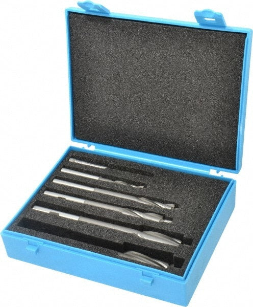 Made in USA - 3 to 10mm Socket Head Cap Screw Compatible, High Speed Steel, Solid Pilot Counterbore Set - Benchmark Tooling