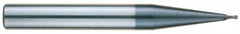 RobbJack - 8mm Diam, 8mm LOC, 2 Flute Solid Carbide Ball End Mill - AlTiN Finish, Single End, 80mm OAL, 8mm Shank Diam, Spiral Flute - Benchmark Tooling