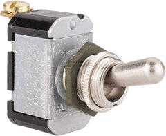 Eaton Cutler-Hammer - SPST Heavy Duty Off-On Toggle Switch - Screw Terminal, Bat Handle Actuator, 1/2 hp at 50 VAC hp, 125/250 VAC & 28 VDC - Benchmark Tooling