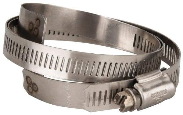 Hi-Tech Duravent - Stainless Steel Hose Clamp - 1/2" Wide x 0.02" Thick, 5-1/4" Hose, 3-1/4 to 5-5/8" Diam - Benchmark Tooling